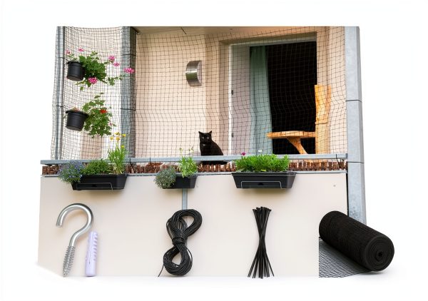 Vocray Cat Balcony Net HDPE Material Pet Safety Barrier-2