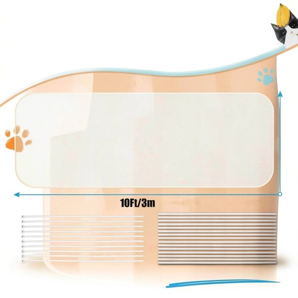 JUMXSRLE Cat Balcony Net Nylon Safety Pet Fence-2