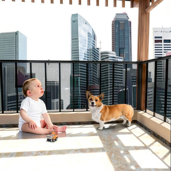 JUMXSRLE Cat Balcony Net Wall Mount Pet Safety Barrier-0
