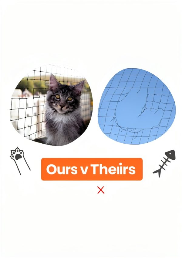 Cat Balcony Netting Upbeat Adventures Bite Resistant Mesh-4