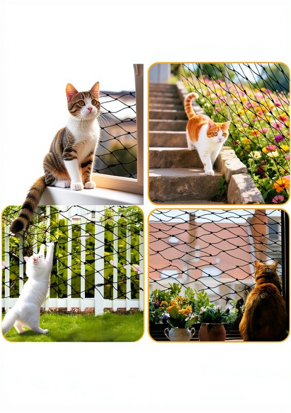 Klmnop Cat Balcony Net Durable Weatherproof Pet Safety-4