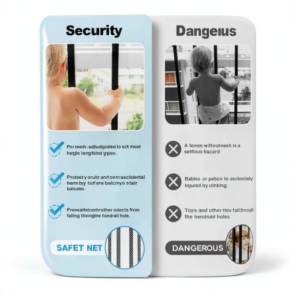 JUMXSRLE Cat Balcony Net Nylon Safety Barrier Pet Protection-5