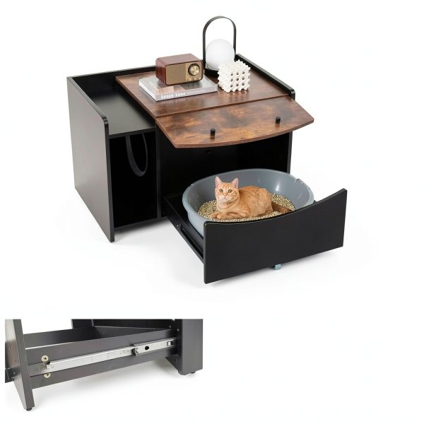 PETSITE Cat Litter Box Furniture Hidden Enclosure Modern-1