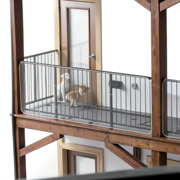 JUMXSRLE Cat Balcony Net Wall Mount Pet Safety Barrier-8