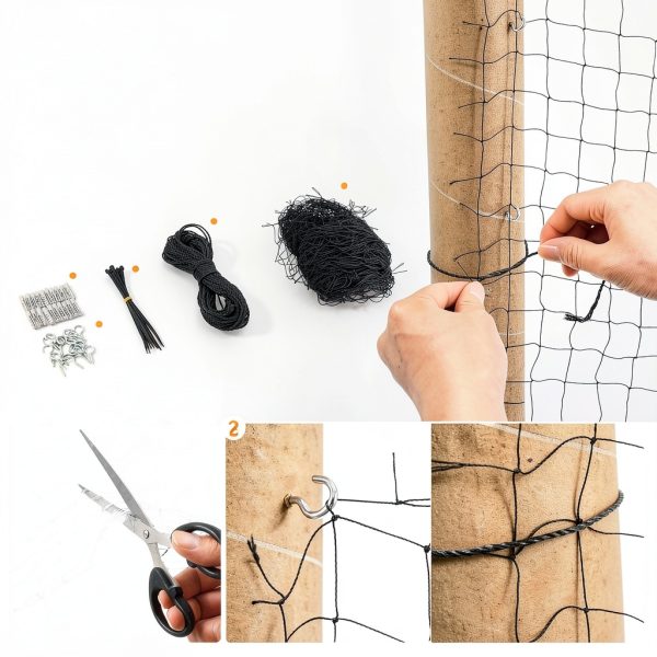 Sileasncei Cat Balcony Net Heavy Duty Nylon Safety Barrier-3