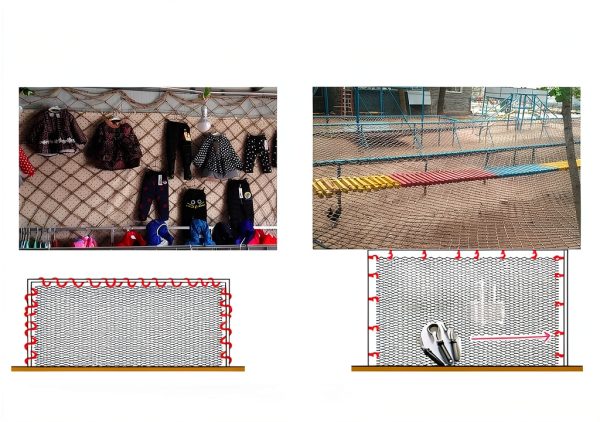 Jute Safety Net LGLFDJ Hemp Rope Truck Cargo Protection-1