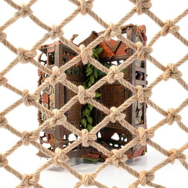Hemp Rope Safety Net LGLFDJ Jute Truck Cargo Protection-0