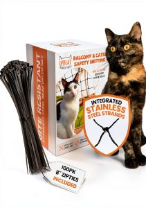 Cat Balcony Netting Upbeat Adventures Bite Resistant Mesh-0