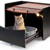 PETSITE Cat Litter Box Furniture Hidden Enclosure Modern-0