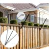 TPSHKE Fence Extension System Curved Pet Barrier Adjustable-2
