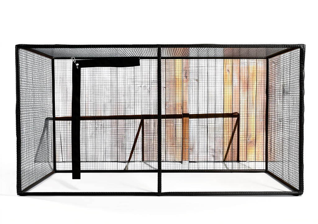 Pavo cat balcony net installed on a balcony railing