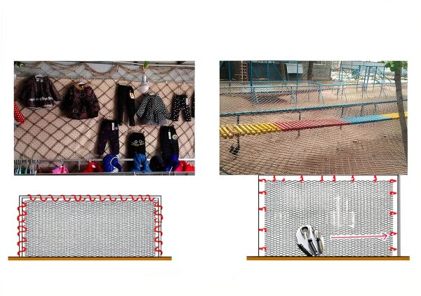 Jute Safety Net Custom Sizes Child Pet Protection Barrier-1