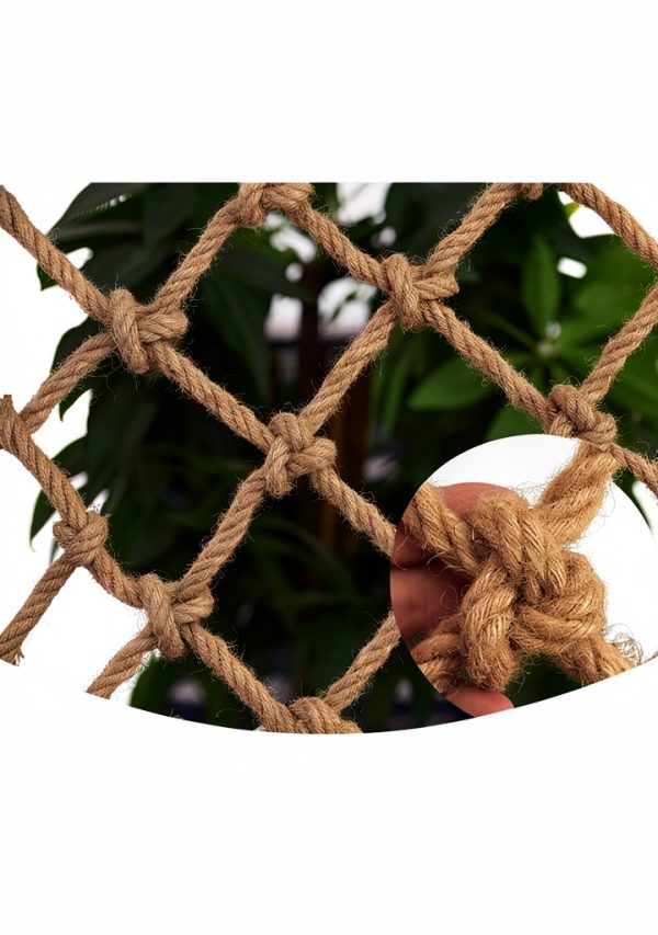 KACQI Jute Climbing Net Safety Pet Balcony Protection-1