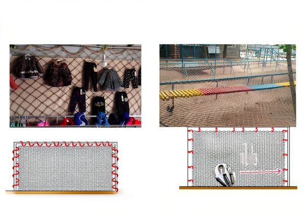 Hemp Rope Safety Net LGLFDJ Jute Truck Cargo Protection-1