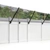 TPSHKE Fence Extension System Curved Pet Barrier Adjustable-3