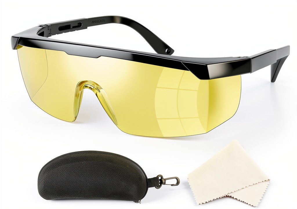 Geiserailie UV safety glasses showing polycarbonate lenses and ergonomic design