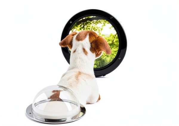 Kakalote Pet Window Durable Acrylic Dome Pet Fence-3