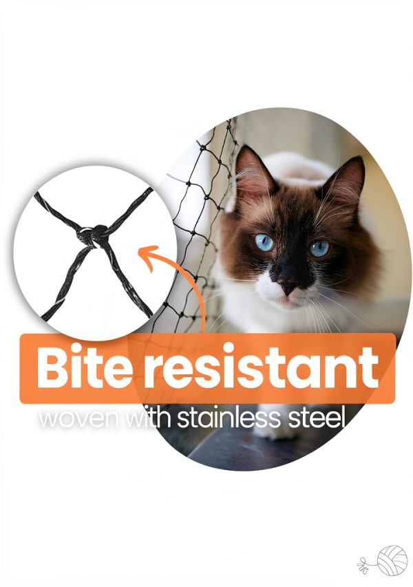 Cat Balcony Netting Upbeat Adventures Bite Resistant Mesh-1