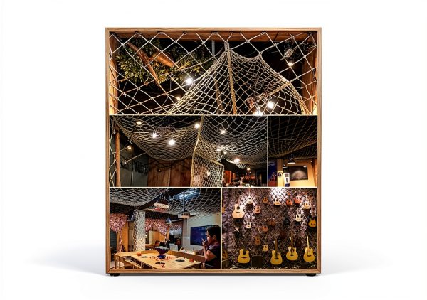 KACQI Jute Climbing Net Safety Pet Balcony Protection-5