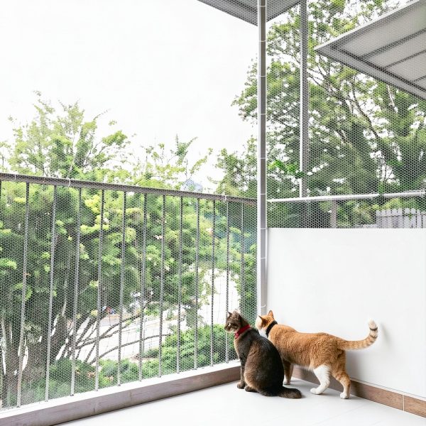 JUMXSRLE Cat Balcony Net Nylon Safety Barrier Pet Protection-2
