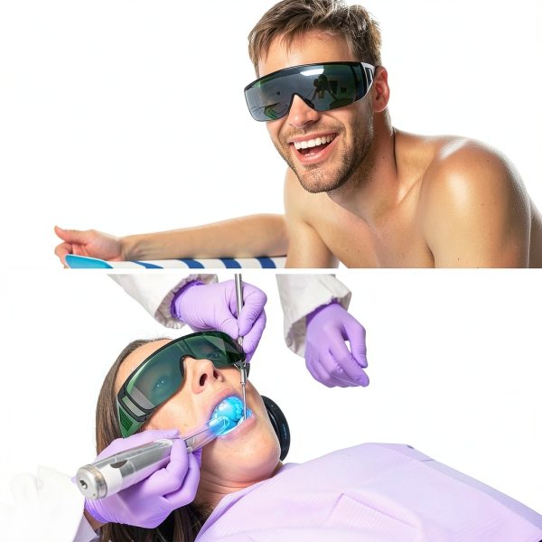 FreeMascot Laser Safety Goggles OD4+ UV Protection EN207-6