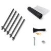 TPSHKE Fence Extension System Curved Pet Barrier Adjustable-4