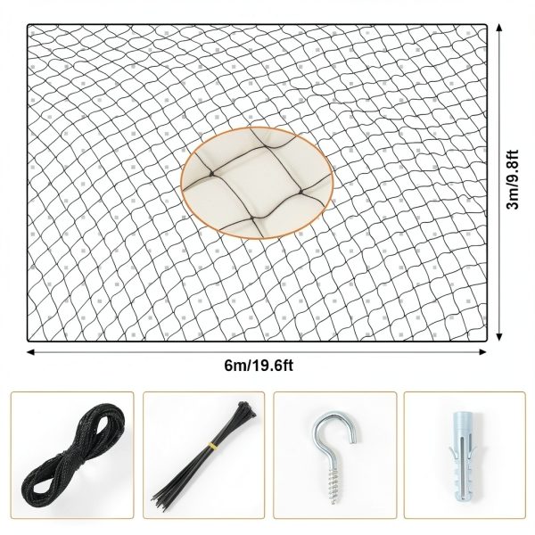 Sileasncei Cat Balcony Net Heavy Duty Nylon Safety Barrier-6
