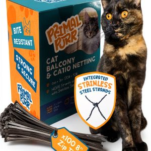 Cat Balcony Netting Bite Resistant Mesh by Primal Purr-0