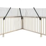 TPSHKE Fence Extension System Curved Pet Barrier Adjustable-0