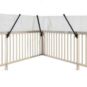 TPSHKE Fence Extension System Curved Pet Barrier Adjustable-0