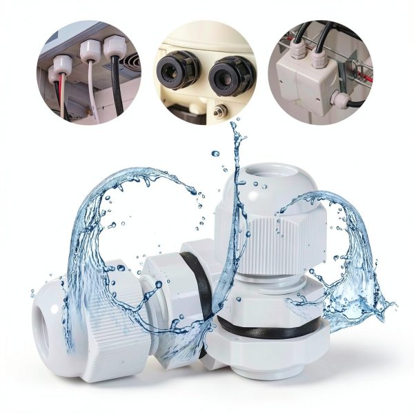 MECCANIXITY White Cable Gland Joint M12-M32 IP68 Waterproof-5