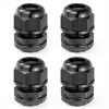 Cable Gland MECCANIXITY M25 5-6mm 5 Hole Waterproof Nylon Joint Black-0