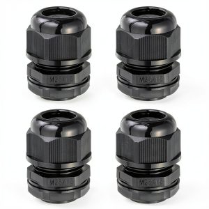 Cable Gland MECCANIXITY M25 5-6mm 5 Hole Waterproof Nylon Joint Black-0