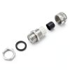 uxcell Cable Gland M12 Metal Waterproof Cable Glands Joints Adjustable Connector for 3-6.5mm Dia Cable, Pack of 10-3