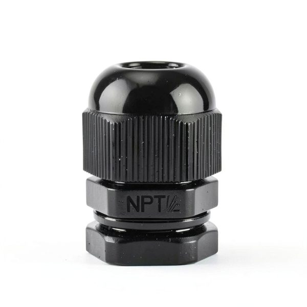 20pcs 1/2" NPT Cable Gland Waterproof Adjustable 6-12mm Through Cord Grip Cable Connectors Nylon Cable Gland Joints Wire Protectors(1/2'', 20PCS)-4