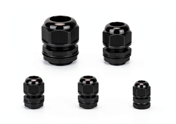 TICONN 20 Pcs IP68 Waterproof Cable Gland Kit NPT 1/4"-1" Black-3