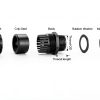 TICONN 20 Pcs IP68 Waterproof Cable Gland Kit NPT 1/4"-1" Black-1