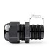 QILIPSU 10pcs M16L Long Thread Cable Gland Waterproof IP68 Nylon Strain Relief Cord Grip Cable Pass Through Wire Connector-1