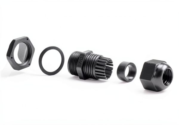Cable Gland Bates Choice PG7 20 Pack Nylon Strain Relief Black-5