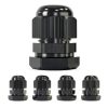 MGI SpeedWare 1/2 NPT Nylon Cable Gland Black Grommet 5-Pack-0