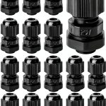 Cable Gland Bates Choice PG7 20 Pack Nylon Strain Relief Black-0