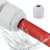 PG7 Nylon Cable Glands uxcell Waterproof Cord Grip with Gasket White-3