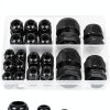 TICONN 20 Pcs IP68 Waterproof Cable Gland Kit NPT 1/4"-1" Black-0