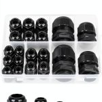 TICONN 20 Pcs IP68 Waterproof Cable Gland Kit NPT 1/4"-1" Black-0