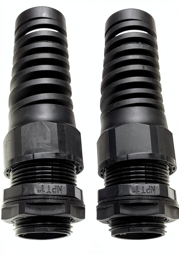 LifCratms NPT 1" Black Cable Gland IP68 Waterproof Nylon Joint 2‑Piece-4