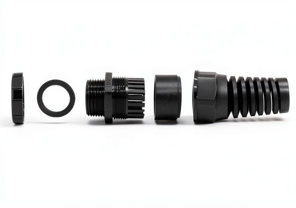 LifCratms NPT 1" Black Cable Gland IP68 Waterproof Nylon Joint 2‑Piece-1