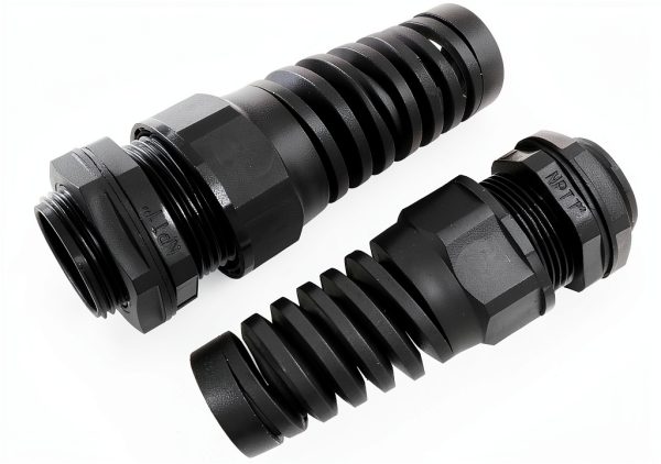LifCratms NPT 1" Black Cable Gland IP68 Waterproof Nylon Joint 2‑Piece-0